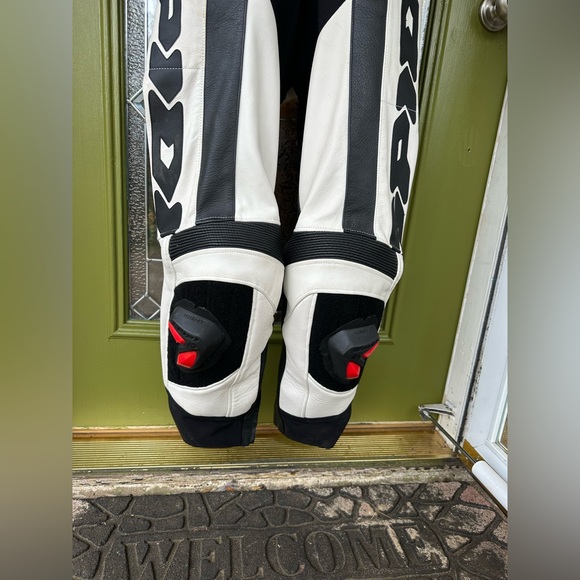 Spidi Tronik Wind Pro White Black Men’s Size 52 Leather Racing Track Suit - Picture 7 of 16